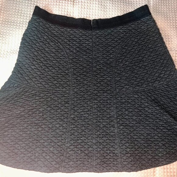REBECCA TAYLOR SIZE 10 FLARE QUILTED MINI SKIRT - Picture 4 of 5